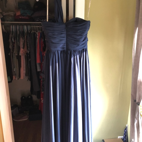 Navy Blue Bridesmaid Dress - Picture 4 of 5